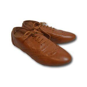 Ollio Women's Shoe Classic Lace Up Dress Low Flat Heel Oxford Size: 9